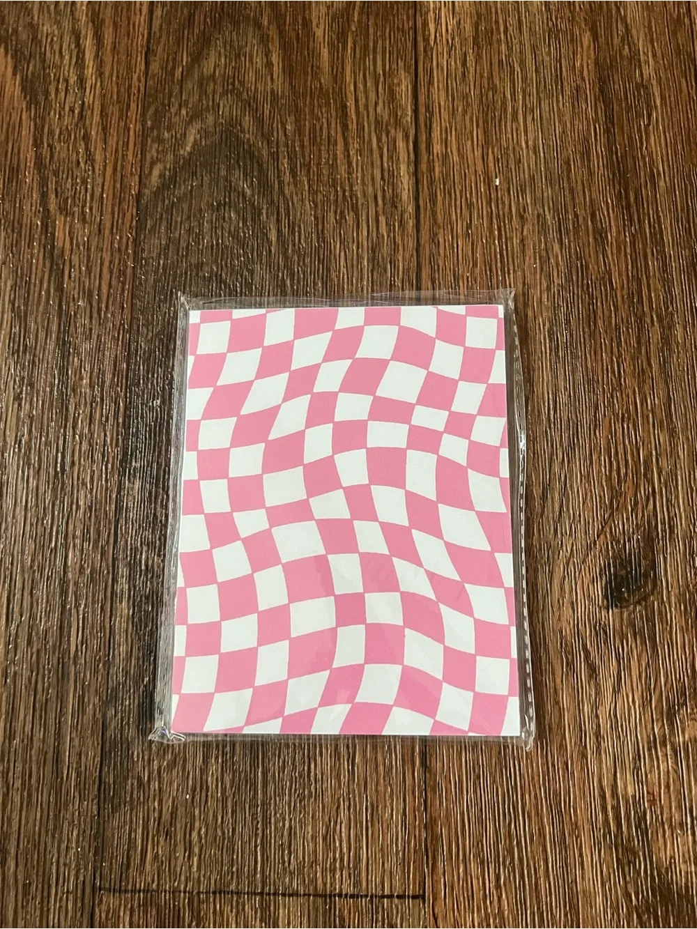 Forever 21 Pink Checker & Yellow Daisy Note Card Bundle